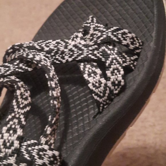 CHACO ZX2 Boost Black Classic Double Strap Sandal Women's Size 6 - Picture 7 of 9